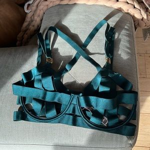 Victorias secret very sexy strapped open cup bra NWT 34DD